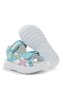 K_z _ocuk Mavi Sandalet