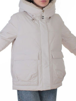 8809 LT. BEIGE Куртка зимняя женская (150 гр. холлофайбер)