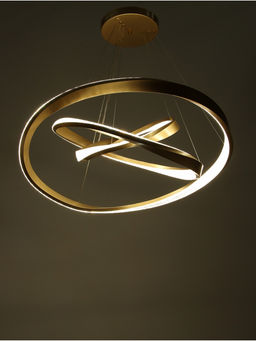 Люстра Ella 174 Вт LED 3000-6000К медь Ø40+60+80×150 см