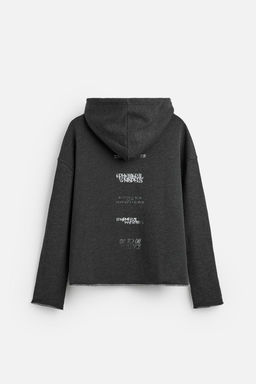 FADED PRINT HOODIE - Zara фото 7