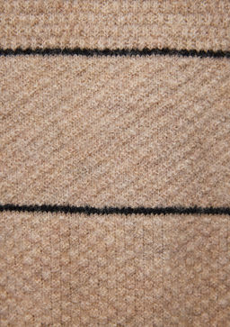 Cizgili Bej Kazak - Mavi фото 6