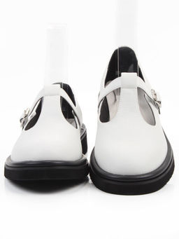 06-M47-12 WHITE Туфли женские (натуральная кожа)