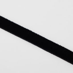 Цена за 2 шт. Лента бархатная, 6 мм, 18 1 м, цвет чёрный №03 - Арт узор фото 3