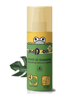 Цена за 2 шт. Спрей от комаров и мошек 100мл NADZOR 106 453