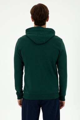 Мужской темно-зеленый вязаный кардиган - U.s. polo assn фото 17