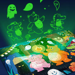 Пазл "Ночные приключения" светится в темноте (96 дет.)