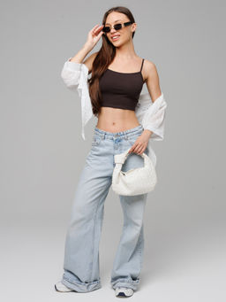 Женский топ на бретелях Lingeamo темно-коричневый ЛТ-05 (69)  фото 7