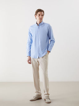 Regular Fit Uzun Kollu Oxford Erkek G?mlek