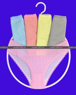 Цена за 10 шт. Подростковые трусы для девочек с кружевом COOL KID арт. 8533 2XL (7-8 лет)