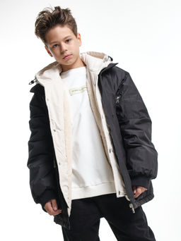 Куртка для мальчика утепленная 33-8215 черный