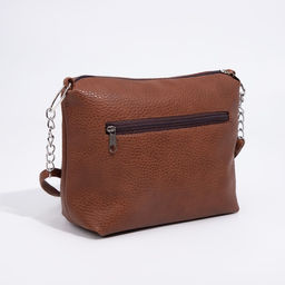 Сумка кросс-боди на молнии, цвет коричневый - Simaland фото 2