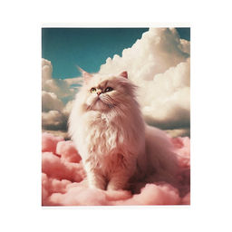 Цена за 4 шт. Тетрадь 96 листов в клетку Calligrata «Кошка в облаках», обложка мелованный картон, глянцевая ламинация, блок офсет МИКС