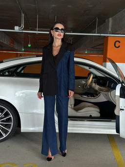 Брюки AURA 4159-164-Р тёмно-синий деним