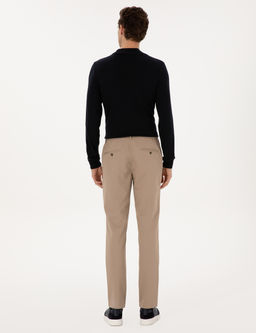 Bej Ex. Slim Fit Kuma_ Pantolon