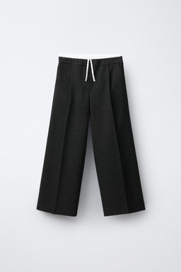 TROUSERS WITH DOUBLE CONTRAST WAISTBAND