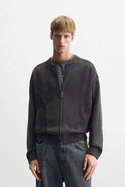 ZIP-UP KNIT JACKET - Zara фото 2