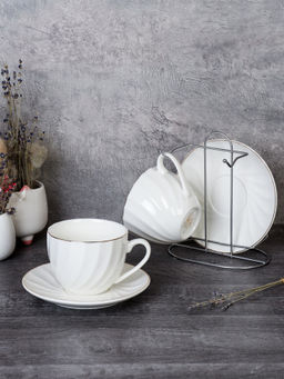 Чайный набор 4 предмета на металл подставке 220 мл / GC55-4M /уп 18/ - Галеонтрейд фото 2