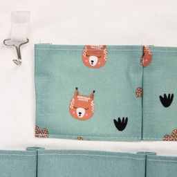 Цена за 2 шт. Карман настенный подвесной "ФРАТТИ БУМ", принт белочка, семь секций, 35*50см (лейбл Селфи)