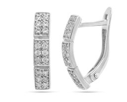 Серьги из серебра куб.циркон., РЦ-00461