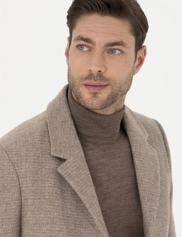 Kahverengi Y_n Kar___ml_ Ekstra Slim Fit Ka_e Kaban - Pierre cardin фото 2