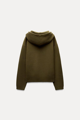 PLAIN KNIT HOODIE - Zara фото 7