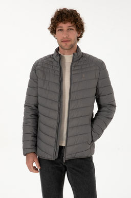 Erkek Gri Mont Sepette S_rpriz _ndirim
