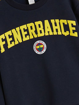Bisiklet Yaka Fenerbah?e Bask?l? Erkek ?ocuk Sweatshirt