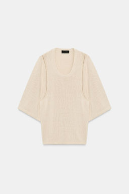 JERSEY OVERSIZE PUNTO / Crudo medio - Zara фото 6