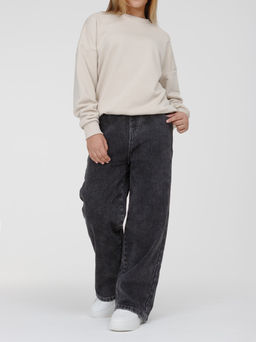 Джинсы-трубы утеплённые для девочек