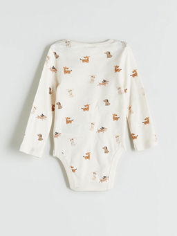 Bisiklet Yaka Erkek Bebek ??t??tl? Bodysuit