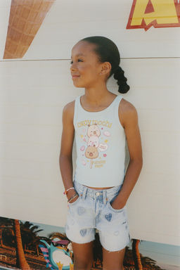TOP RIB CAPIBARA CAPYFUN  / Azul pastel