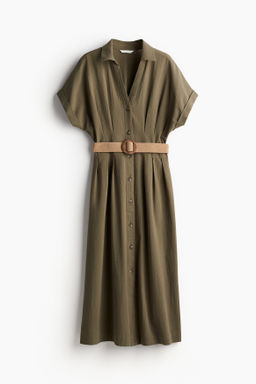 Vestido camisero con cintur?n