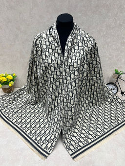 Тёплый палантин из кашемира, мультицвет
