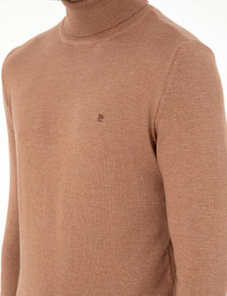Camel Melanj Slim Fit Bal_k__ Yaka Basic Triko Kazak - Pierre cardin фото 7