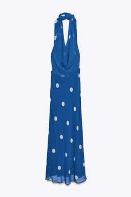 POLKA DOT PRINTED MIDI DRESS - Zara фото 5