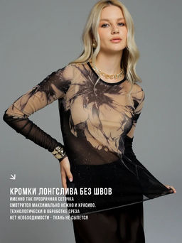 мегаэффектный авторский лонгслив ИЗ СЕТКИ  SAHAR art lab  фото 23