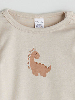 Bisiklet Yaka Erkek Bebek ??t??tl? Bodysuit 3l?