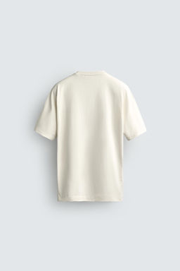 CAMISETA BOXY FIT HEAVYWEIGHT / Vainilla - Zara фото 8