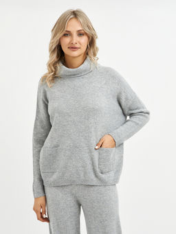 водолазка женская из шерсти с накладными карманами - Glenfield фото 4