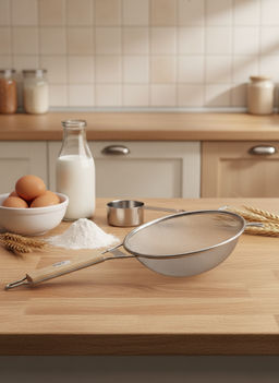 Сито с деревянной ручкой 21см OLS-432-17