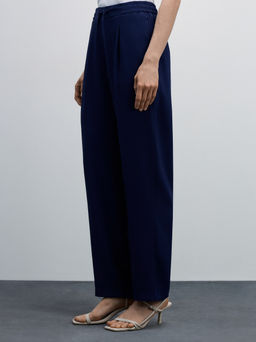 Брюки с защипами из вискозы / Zarina фото 3