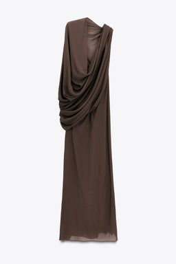 LIMITED EDITION MULTI-POSITION CAPE COMBINATION LONG DRESS - Zara фото 5
