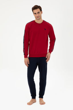 Мужской бордово-красный пижамный комплект Неожиданная скидка в корзине