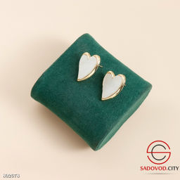 Набор украшений с жемчужными сердцами в золотой оправе - Bruno фото 4