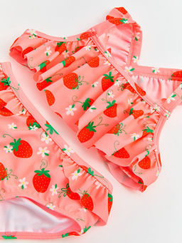 ?ilek Desenli K?z ?ocuk Bikini