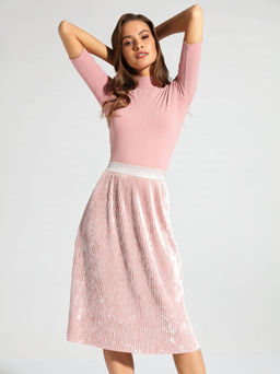 CONTE Велюровая юбка с плиссировкой MADEMOISELLE dusty rose dusty rose