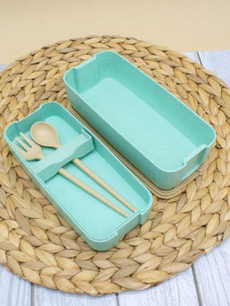 Ланчбокс "Convenient", green, 2 яруса (750 мл)