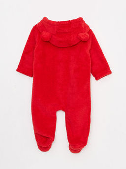 Kap??onlu Uzun Kollu Nak?? Detayl? Pel?? K?z Bebek Tulum - Waikiki фото 2