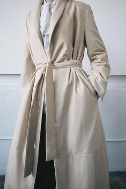 QUILTED LEATHER COAT ZW COLLECTION LIMITED EDITION - Zara фото 18