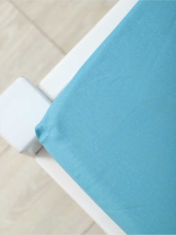 Простыня на резинке из поплина гладкокрашеного - Бирюза 180х200х25